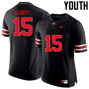 NCAA Ohio State Buckeyes Youth #15 Ezekiel Elliott Limited Black Nike Football College Jersey KVR1345XP